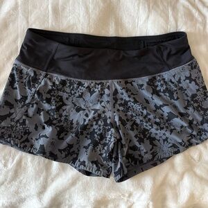 Lululemon Athletica Black and Grey Shorts